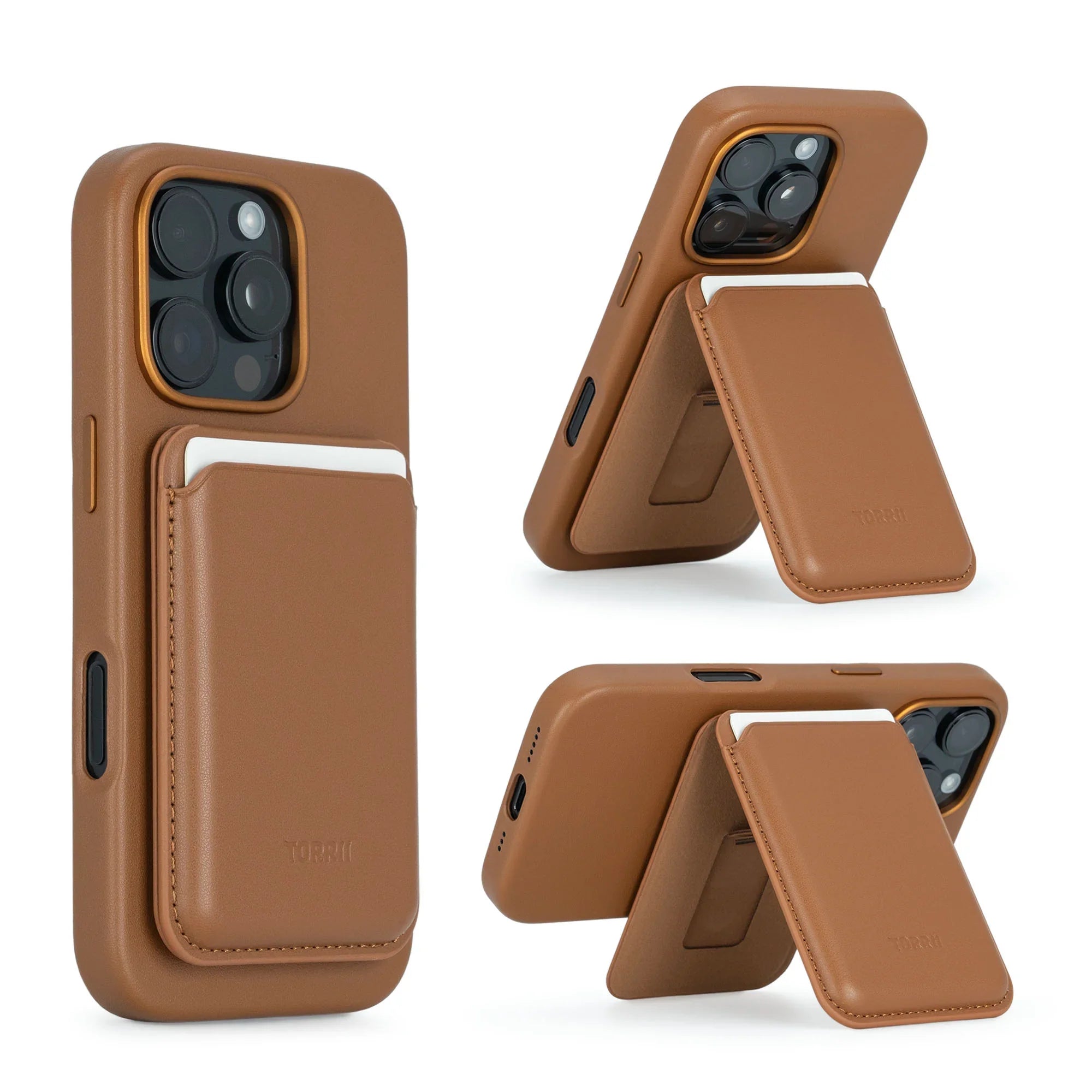 iPhone 16 Pro Max Torrii Koala MagSafe Case + Wallet Stand - Brown - Tashqila iPhone 16 Pro Max Torrii Koala MagSafe Case + Wallet Stand - Brown - Tashqila